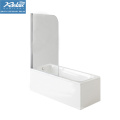 Acrylic rectangle shower bathtub with screen